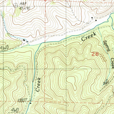 United States Geological Survey Days Creek, OR (1986, 24000-Scale) digital map