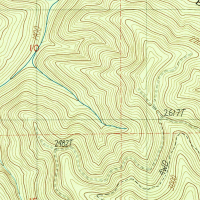 United States Geological Survey Days Creek, OR (1986, 24000-Scale) digital map