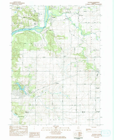 United States Geological Survey Daysville, IL (1983, 24000-Scale) digital map