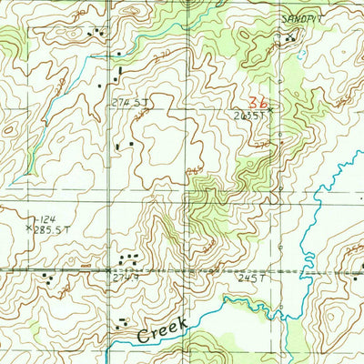 United States Geological Survey Dayton Center, MI (1985, 24000-Scale) digital map