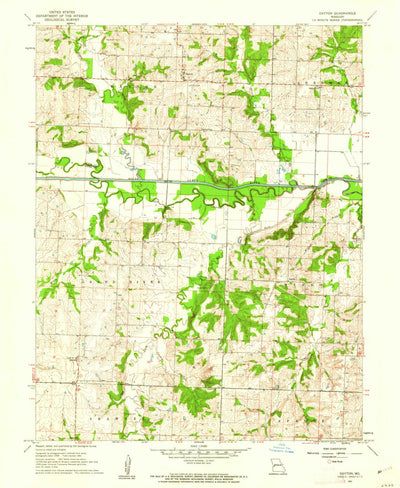 United States Geological Survey Dayton, MO (1961, 24000-Scale) digital map