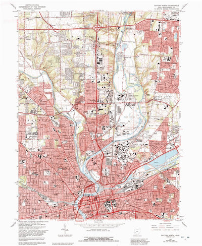 United States Geological Survey Dayton North, OH (1965, 24000-Scale) digital map