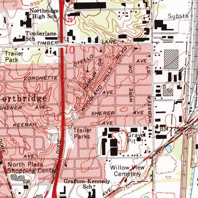 United States Geological Survey Dayton North, OH (1965, 24000-Scale) digital map