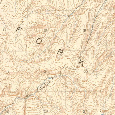 United States Geological Survey Dayton Peak, CO (1920, 62500-Scale) digital map