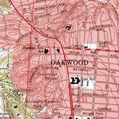 United States Geological Survey Dayton South, OH (1966, 24000-Scale) digital map