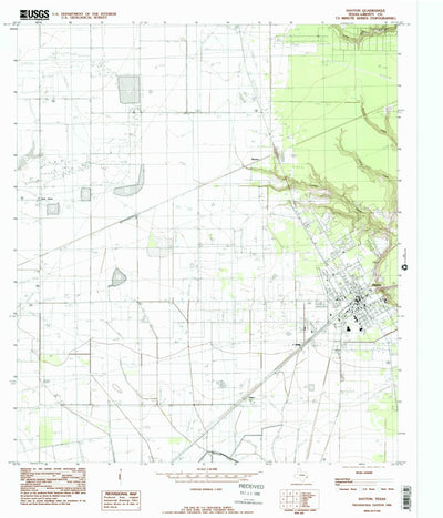 United States Geological Survey Dayton, TX (1984, 24000-Scale) digital map