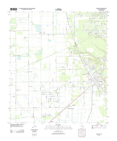 United States Geological Survey Dayton, TX (2013, 24000-Scale) digital map