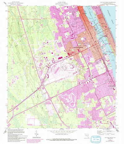 United States Geological Survey Daytona Beach, FL (1952, 24000-Scale) digital map