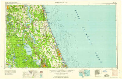United States Geological Survey Daytona Beach, FL (1958, 250000-Scale) digital map