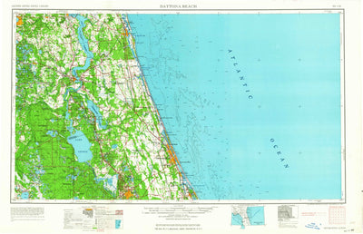 United States Geological Survey Daytona Beach, FL (1964, 250000-Scale) digital map