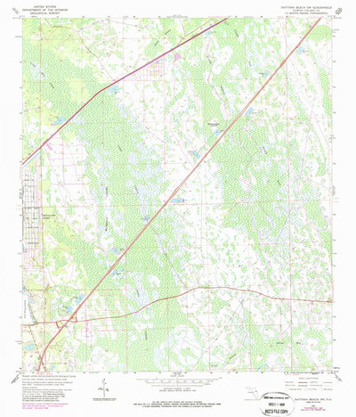 United States Geological Survey Daytona Beach SW, FL (1962, 24000-Scale) digital map