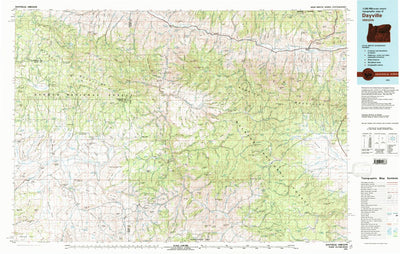 United States Geological Survey Dayville, OR (1981, 100000-Scale) digital map