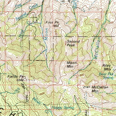 United States Geological Survey Dayville, OR (1981, 100000-Scale) digital map