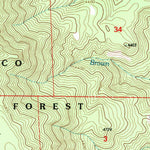 United States Geological Survey Dayville, OR (1992, 24000-Scale) digital map