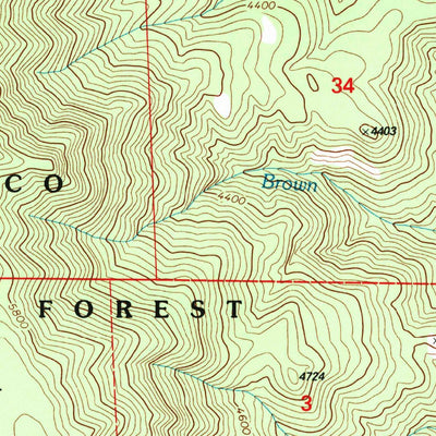 United States Geological Survey Dayville, OR (1992, 24000-Scale) digital map