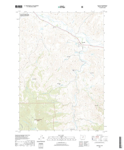 United States Geological Survey Dayville, OR (2020, 24000-Scale) digital map