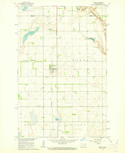 United States Geological Survey Dazey, ND (1961, 24000-Scale) digital map