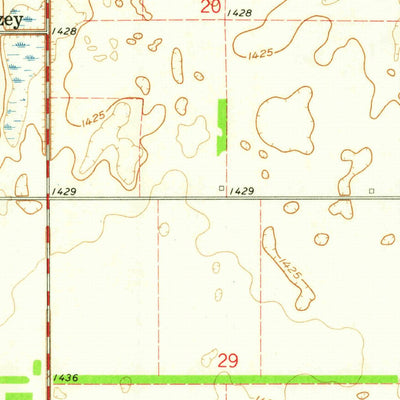 United States Geological Survey Dazey, ND (1961, 24000-Scale) digital map