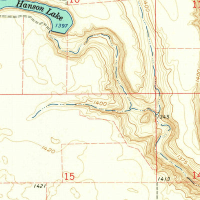 United States Geological Survey Dazey, ND (1961, 24000-Scale) digital map