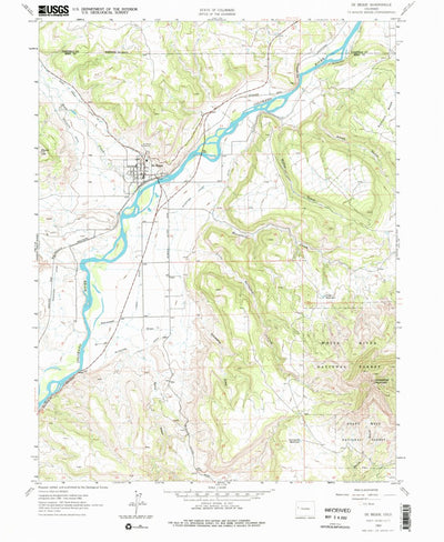 United States Geological Survey De Beque, CO (1962, 24000-Scale) digital map