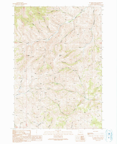 United States Geological Survey De Bord Peaks, OR (1990, 24000-Scale) digital map
