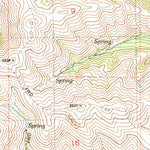 United States Geological Survey De Bord Peaks, OR (1990, 24000-Scale) digital map