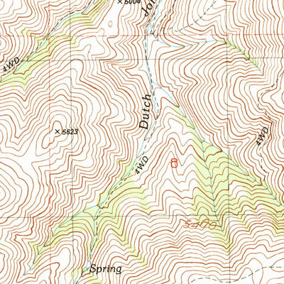 United States Geological Survey De Bord Peaks, OR (1990, 24000-Scale) digital map