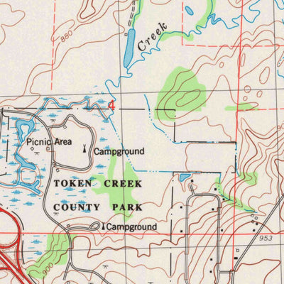 United States Geological Survey De Forest, WI (1983, 24000-Scale) digital map