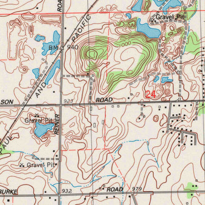 United States Geological Survey De Forest, WI (1983, 24000-Scale) digital map