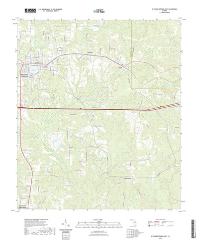 United States Geological Survey De Funiak Springs East, FL (2021, 24000-Scale) digital map