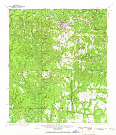United States Geological Survey De Funiak Springs, FL (1935, 62500-Scale) digital map