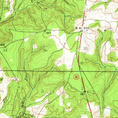 United States Geological Survey De Funiak Springs, FL (1935, 62500-Scale) digital map