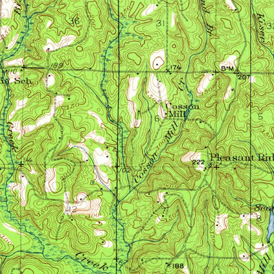 United States Geological Survey De Funiak Springs, FL (1935, 62500-Scale) digital map