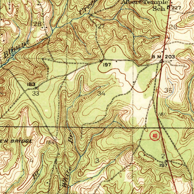 United States Geological Survey De Funiak Springs, FL (1938, 62500-Scale) digital map