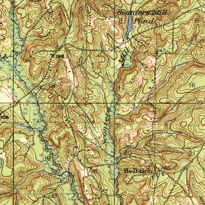 United States Geological Survey De Funiak Springs, FL (1938, 62500-Scale) digital map