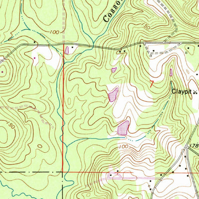 United States Geological Survey De Funiak Springs West, FL (1973, 24000-Scale) digital map