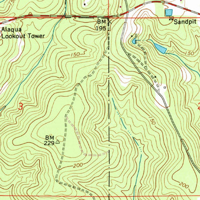 United States Geological Survey De Funiak Springs West, FL (1973, 24000-Scale) digital map