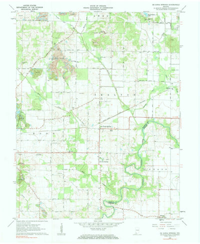 United States Geological Survey De Gonia Springs, IN (1960, 24000-Scale) digital map