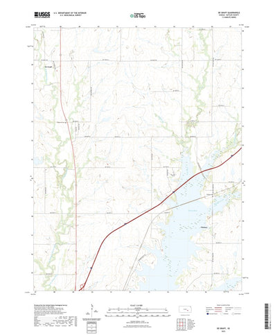 United States Geological Survey De Graff, KS (2022, 24000-Scale) digital map