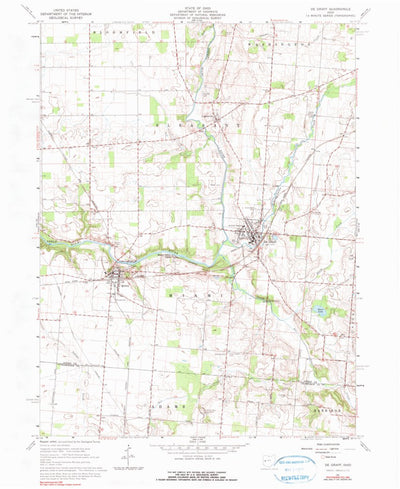 United States Geological Survey De Graff, OH (1961, 24000-Scale) digital map
