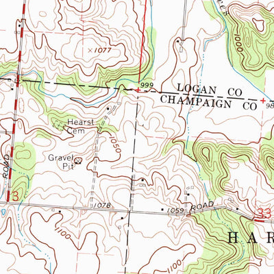 United States Geological Survey De Graff, OH (1961, 24000-Scale) digital map