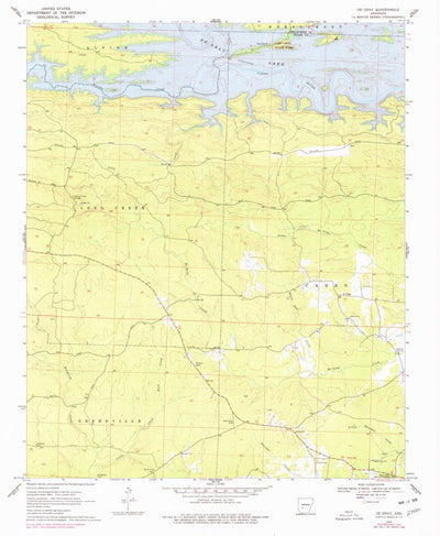 United States Geological Survey De Gray, AR (1970, 24000-Scale) digital map