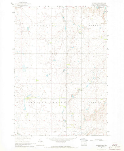 United States Geological Survey De Grey NE, SD (1967, 24000-Scale) digital map