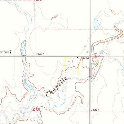 United States Geological Survey De Grey SE, SD (1973, 24000-Scale) digital map