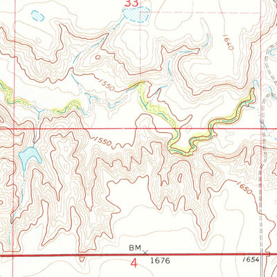 United States Geological Survey De Grey SE, SD (1973, 24000-Scale) digital map