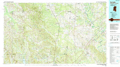 United States Geological Survey De Kalb, MS-AL (1984, 100000-Scale) digital map