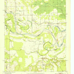 United States Geological Survey De Kalb NW, TX-OK (1951, 24000-Scale) digital map