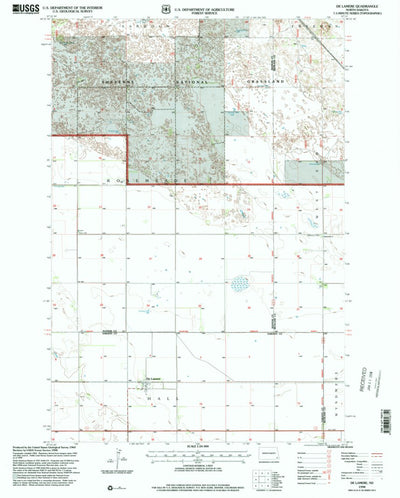 United States Geological Survey De Lamere, ND (1998, 24000-Scale) digital map