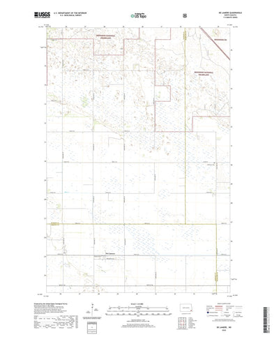 United States Geological Survey De Lamere, ND (2020, 24000-Scale) digital map