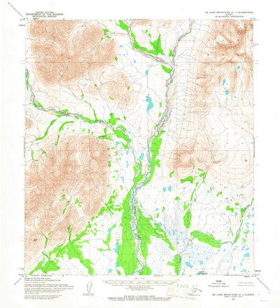 United States Geological Survey De Long Mountains A-1, AK (1955, 63360-Scale) digital map